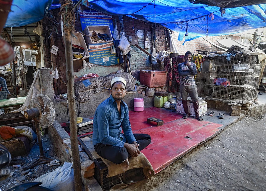 A view of a shut stall due to the ban.