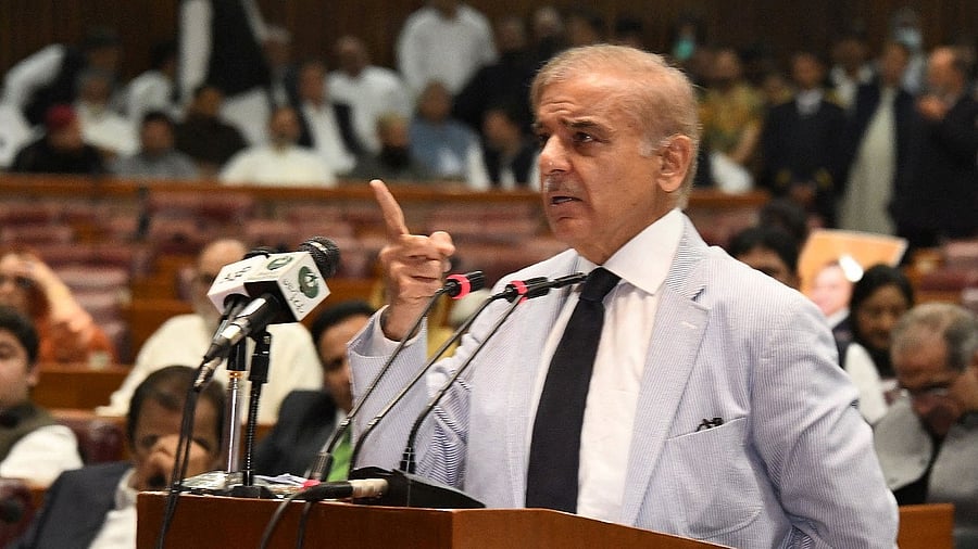 Pakistan Prime Minister Shehbaz Sharif. Credit: Pakistan National Assembly/Handout via Reuters