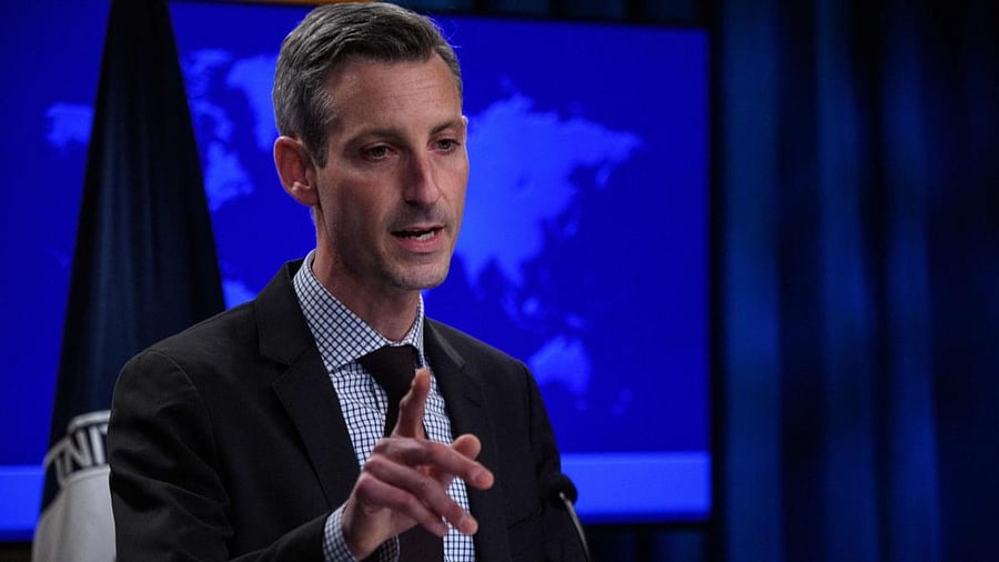 US State Department spokesman Ned Price. Credit: AFP Photo