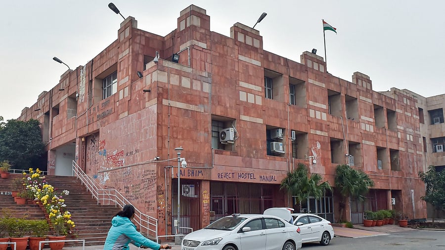 JNU campus in New Delhi. Credit: PTI File Photo
