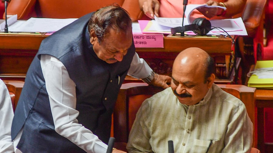 Speculations were rife that the party could ask Minister for Rural Development and Panchayati Raj KS Eshwarappa to resign. Credit: DH File Photo