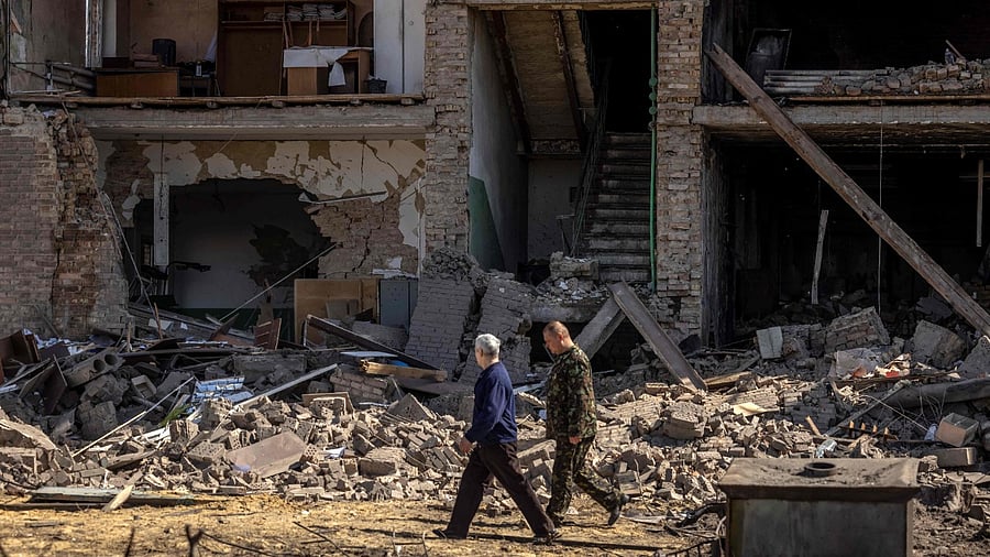 The threat of intensified attacks on Kyiv came after Russian authorities accused Ukraine of wounding seven people and damaging about 100 residential buildings with airstrikes in Bryansk. Credit: AFP Photo