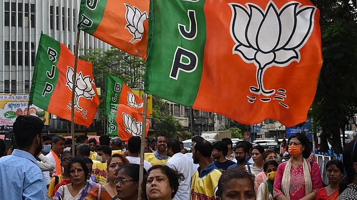 BJP flag. Credit: AFP Photo