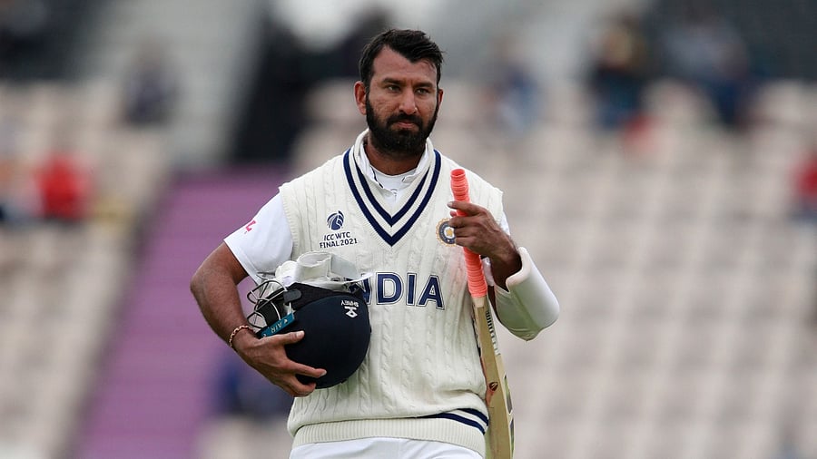 India batter Cheteshwar Pujara. Credit: AP/PTI File Photo