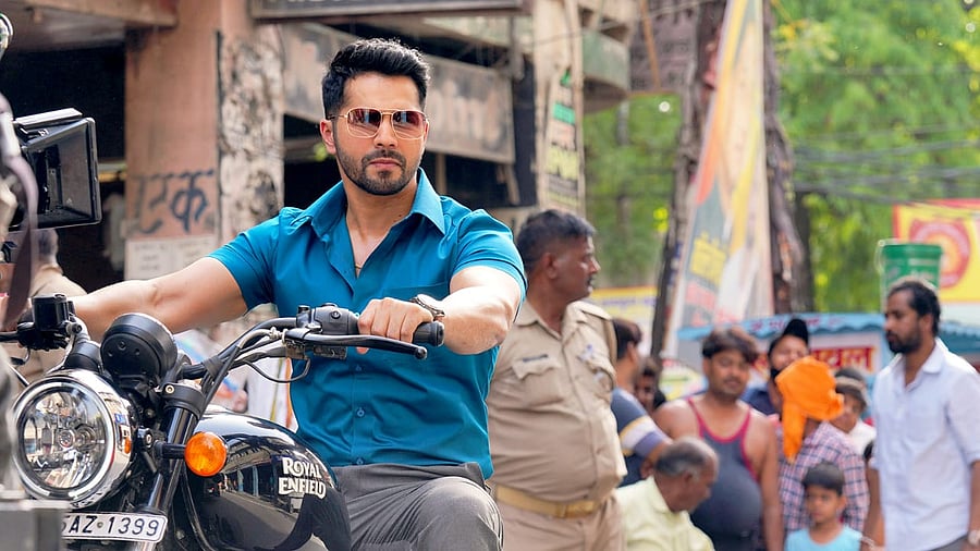 Varun Dhawan in a still from 'Bawaal'. Credit: PR Handout