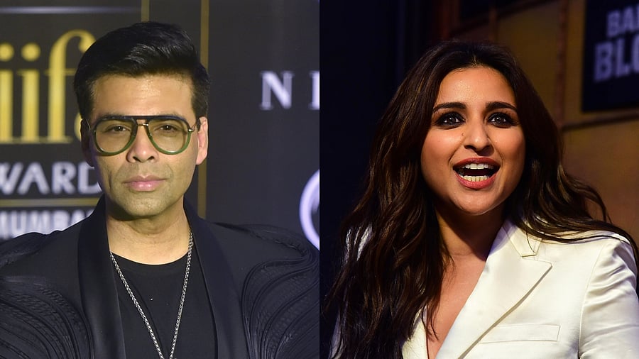 Bollywood director Karan Johar (L) and actor Parineeti Chopra. Credit: PTI, AFP File Photos