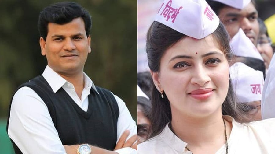 Ravi Rana and Navneet Kaur Rana. Credit: Twitter