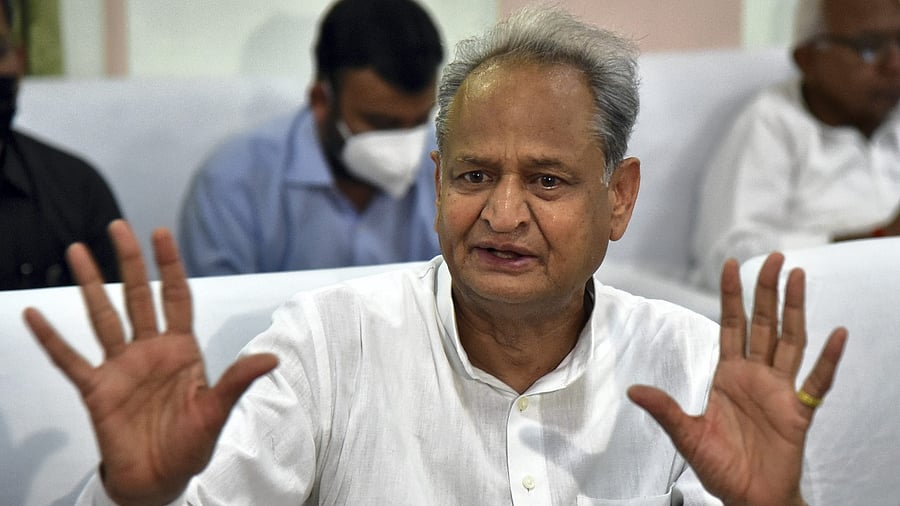 Rajasthan Chief Minister Ashok Gehlot. Credit: PTI Photo