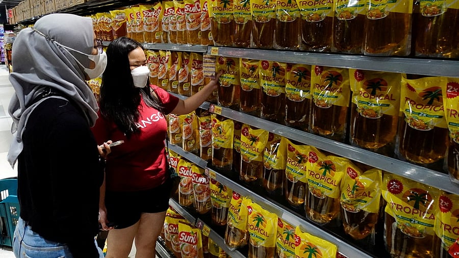 Representative picture of palm oil stocks at an Indonesian supermarket. Credit: Reuters Photo
