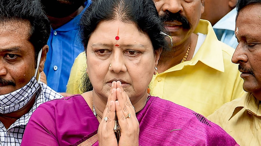 V K Sasikala. Credit: PTI File Photo