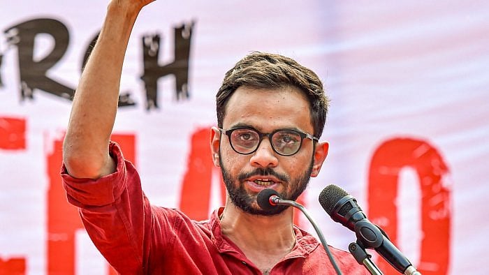 Former JNU student leader Umar Khalid. Credit: PTI Photo