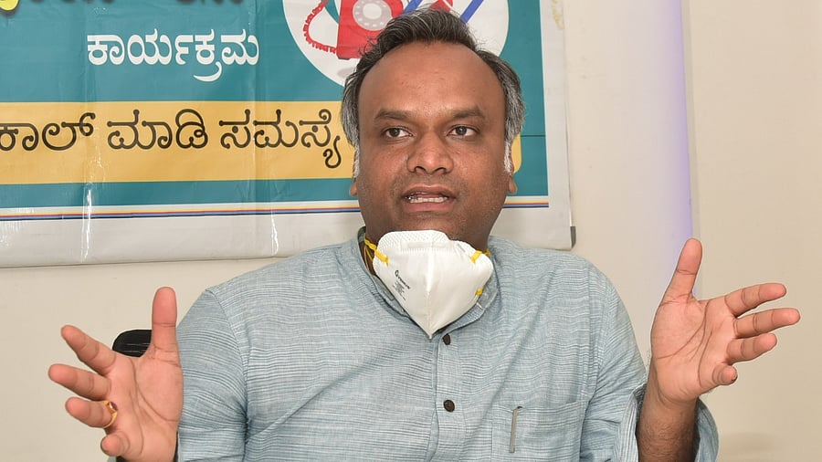 Karnataka Congress MLA Priyank Kharge. Credit: DH Photo