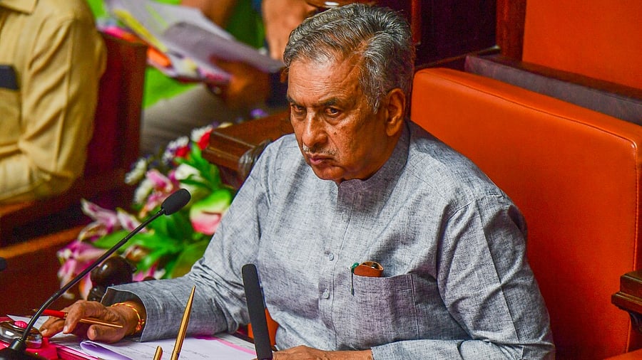 Legislative Council Chairman Basavaraj Horatti. Credit: DH Photo