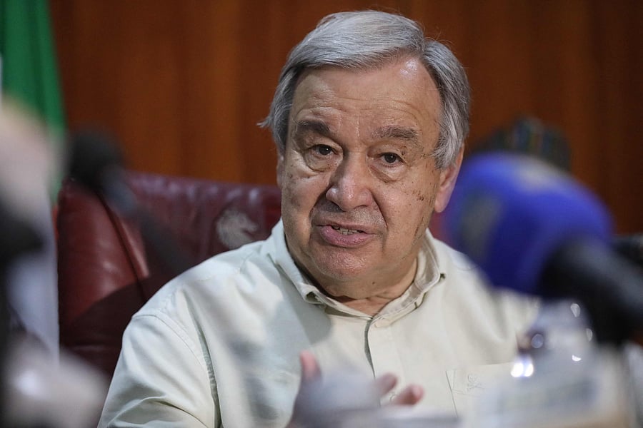 The UN secretary-general Antonio Guterres. Credit: AFP Photo