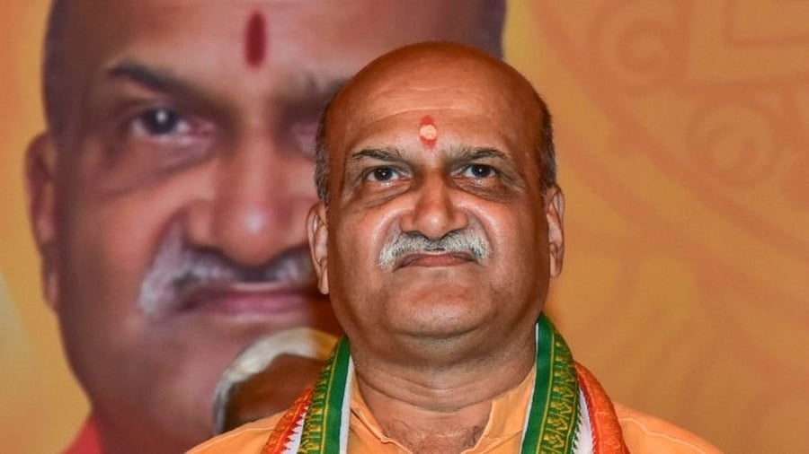 Sri Ram Sene chief Pramod Muthalik. Credit: DH File Photo