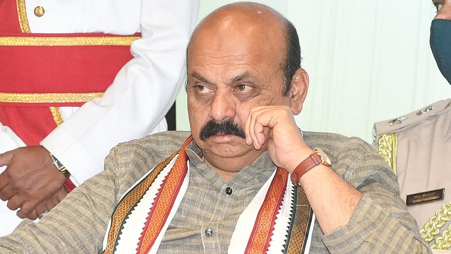 Basavaraj Bommai, Chief Minister of Karnataka. Credit: DH Photo