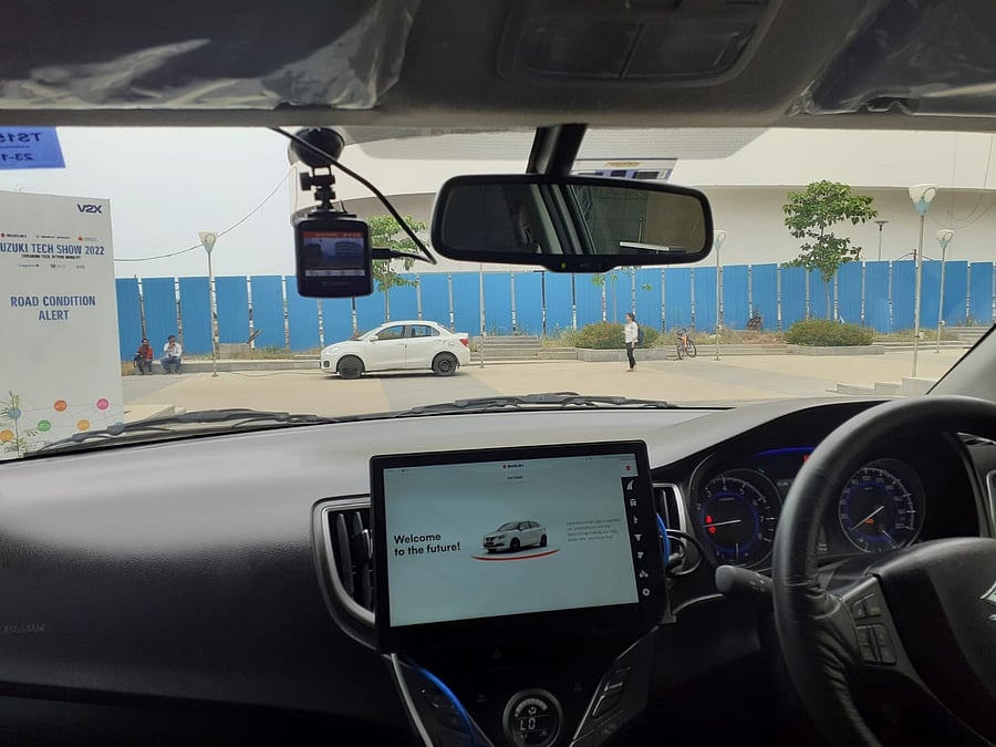 The prototype vehicles showcasing five experimental scenarios in the Indian context were demonstrated before the senior officials. Credit: Prasad Nichenametla