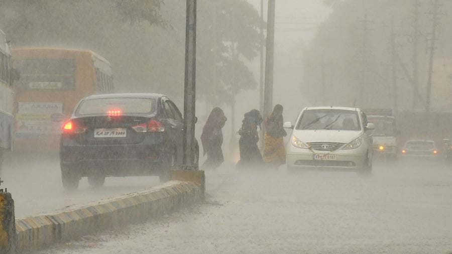 The IMD said the weather will stay for at least two more days (until May 14) before the rainfall comes down and temperatures rise again. Credit: DH Photo