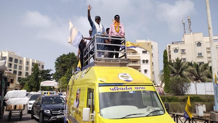 The AAP aims to cover 182 Assembly seats in 20 days. Credit: IANS Photo