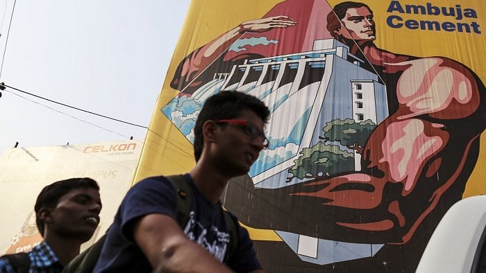 Shares of Ambuja Cements gained 4.13 per cent to Rs 373.65. Credit: Bloomberg Photo