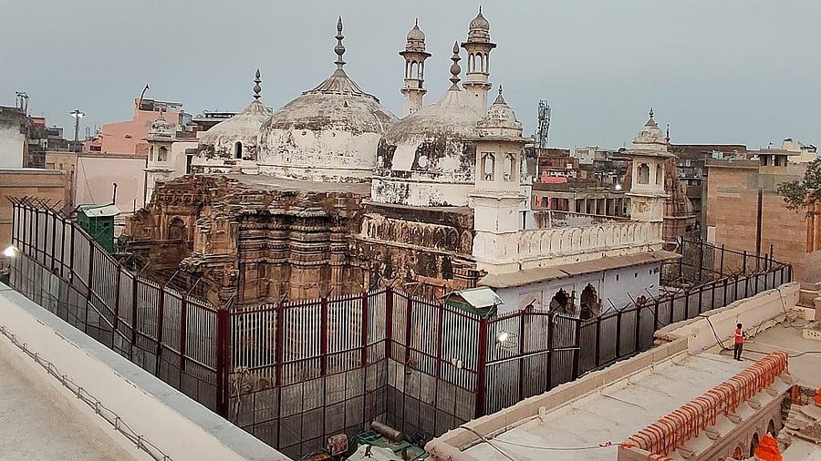 Gyanvapi Mosque, adjacent to the Kashi Vishwanath Temple in Varanasi, is currently facing a legal battle. Credit: PTI Photo