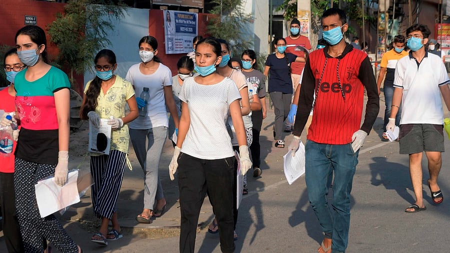 With many students still struggling to cope with Covid-induced issues, an additional and hurriedly implemented national level test will only do more harm than good. Credit: AFP File Photo