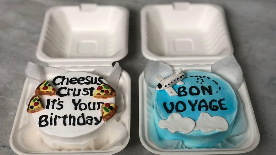 These aesthetically pleasing petite cakes weigh between 240g to 400 g and are just two to four inches in size. Credit: Vaishali Nagarajan