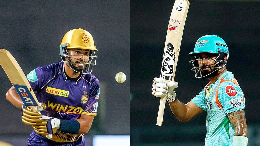 KKR skipper Shreyas Iyer (L) and LSG captain KL Rahul. Credit: PTI File Photos