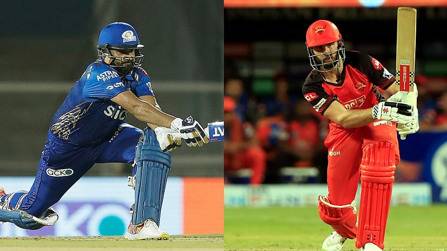 MI skipper Rohit Sharma and SRK skipper Kane Williamson. Credit: PTI Photos