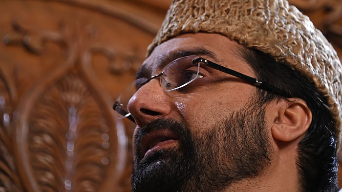 The chairman of the All Parties Hurriyat Conference (APHC), Mirwaiz Umar Farooq. Credit: AFP Photo