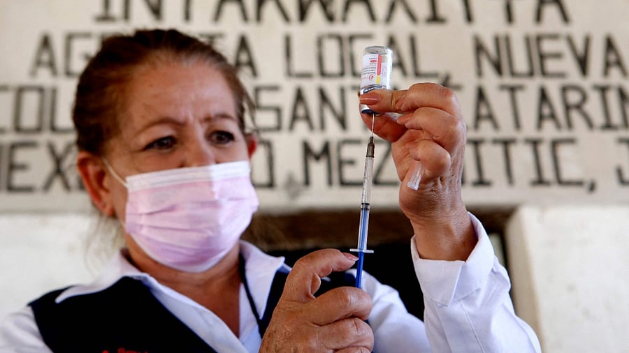 The CanSino vaccine uses a harmless virus called an adenovirus to deliver the spike protein of the coronavirus into the body. Credit: AFP File Photo