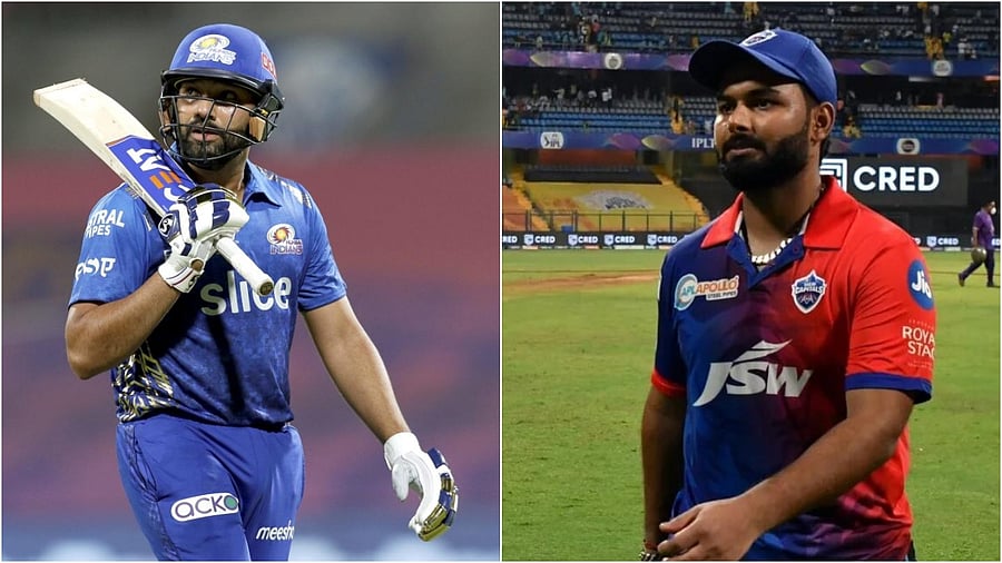 Rishabh Pant and Rohit Sharma. Credit: PTI and IANS Photos