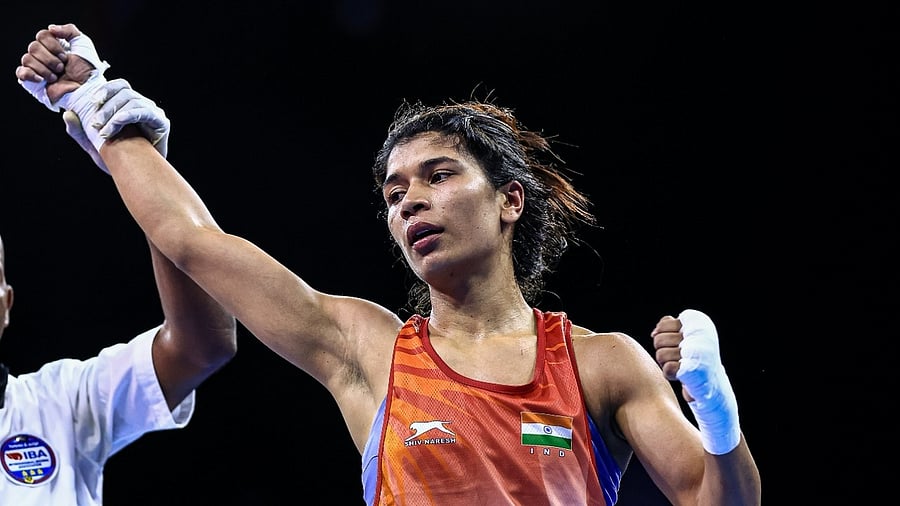 Indian boxer Nikhat Zareen. Credit: IANS Photo