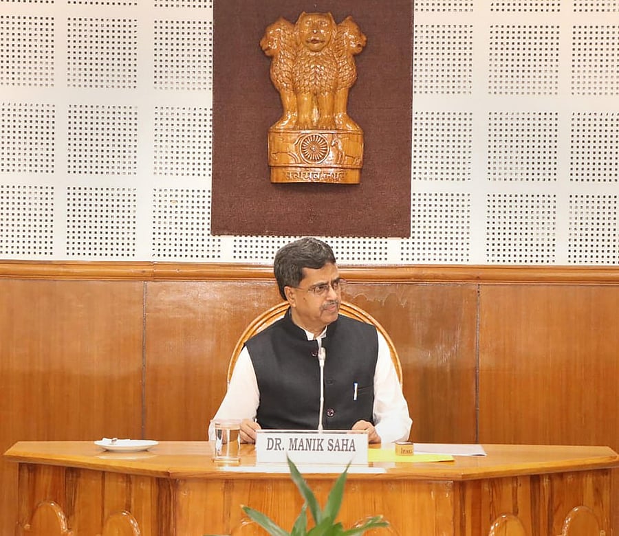 CM Manik Saha in Agartala