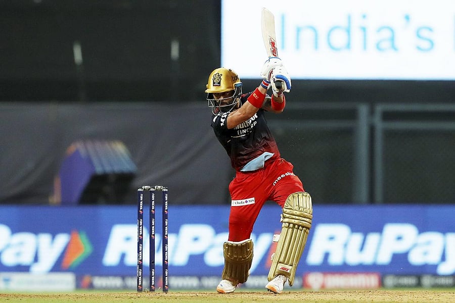 Virat Kohli of Royal Challengers Bangalore during T20 cricket match 67 of the Indian Premier League 2022 (IPL season 15), between the Royal Challengers Bangalore and Gujarat Titans. Credit: PTI Photo