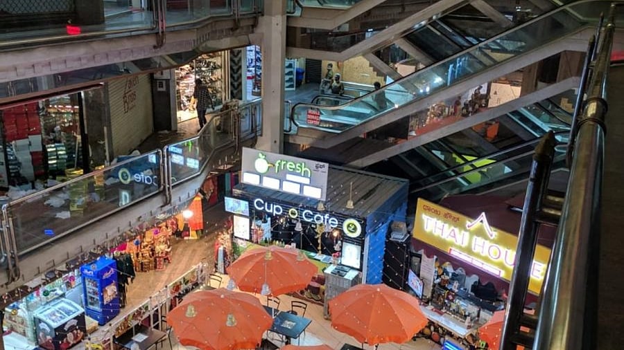 An inside view of Fifth Avenue, Brigade Road. Credit: DH Photo
