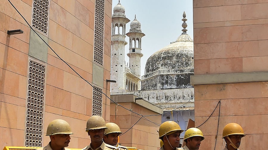 The Hindu devotees in the 2021 civil suit said that their plea be decided first by the district judge to whom their case has been transferred on Friday last. Credit: AFP Photo