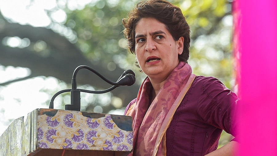 AICC General Secretary & UP in-charge Priyanka Gandhi Vadra. Credit: PTI Photo
