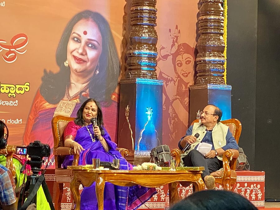 Padma Shri awardee Prathibha Prahlad at Nayana Auditorium on Saturday.