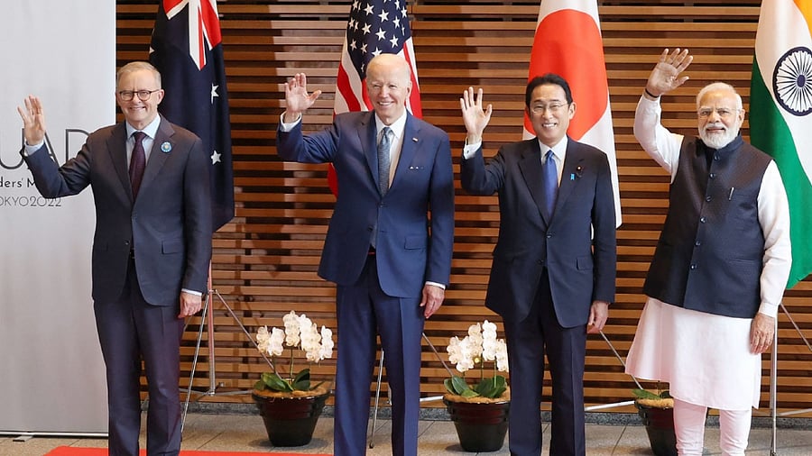 The group's joint statement made no mention of Russia or China, but listed a range of activities that Beijing has regularly been accused of in the region. Credit: AFP Photo