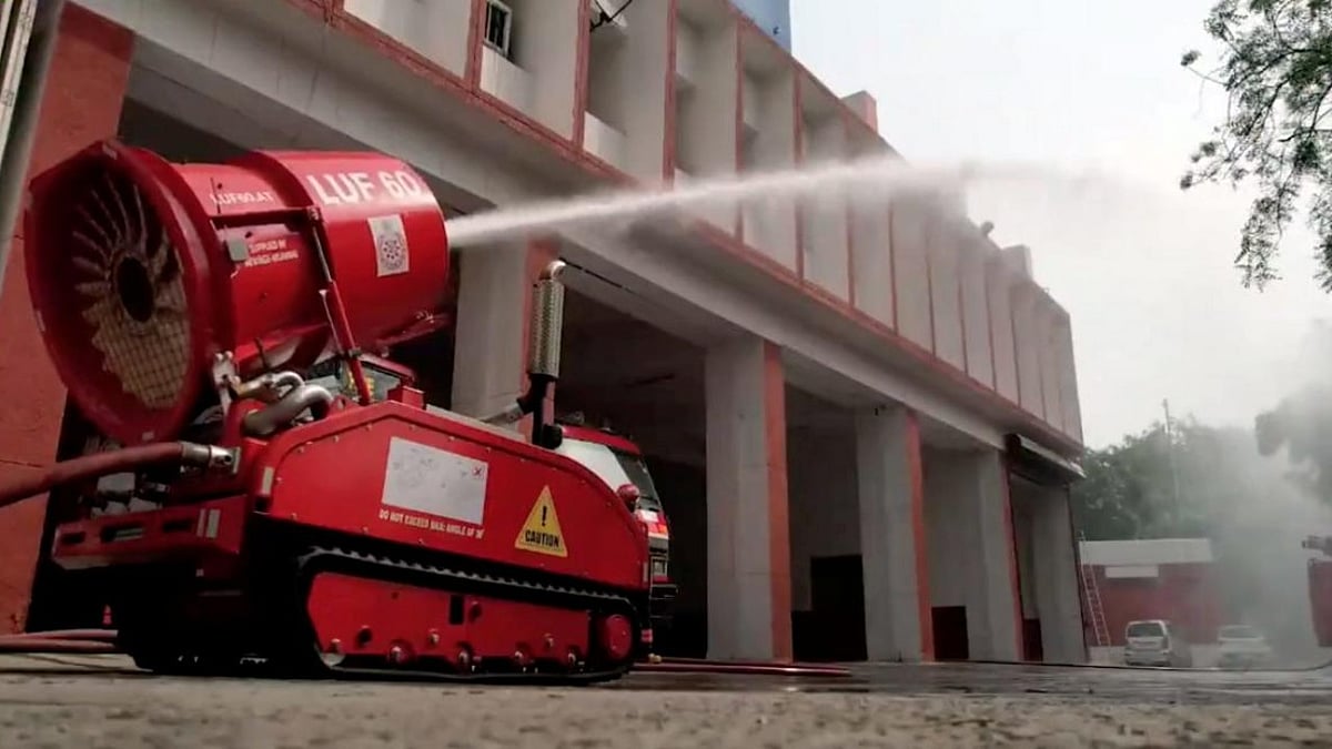 Watch: Delhi's remote-controlled firefighting robots