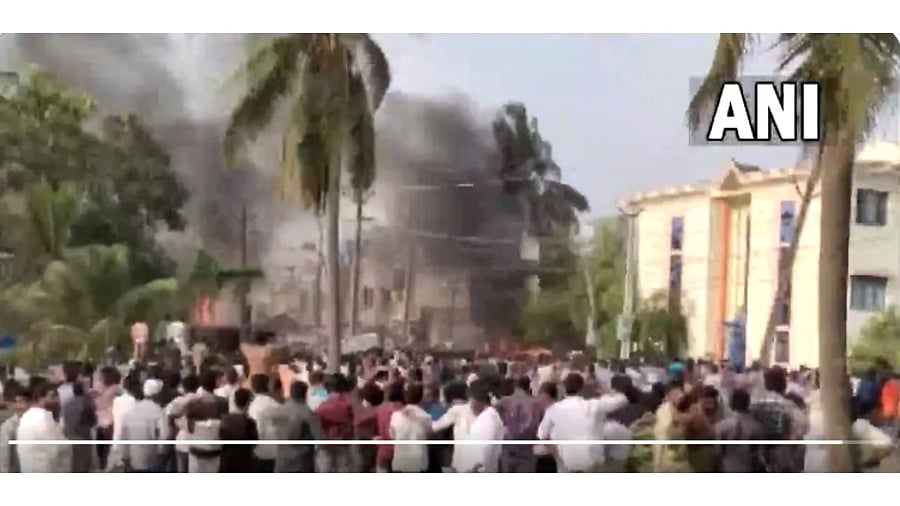 Screengrab of video. Credit: Twitter/@ANI