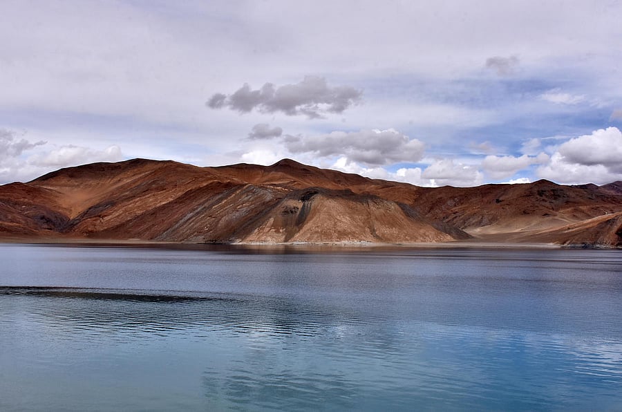 A view of Pangong Tso lake in Ladakh region July 27, 2019. Picture taken July 27, 2019. Credit: Reuters Photo