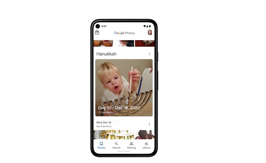 Google Photos app. Credit: Google