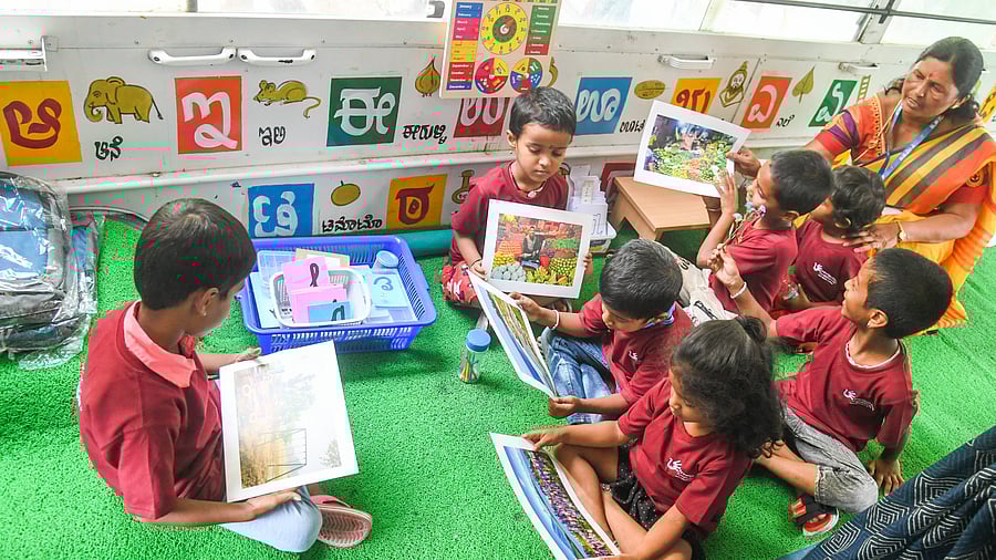 BBMP intends to provide all facilities in their nursery schools to SoW students.. Credit: DH Photo/ SK Dinesh