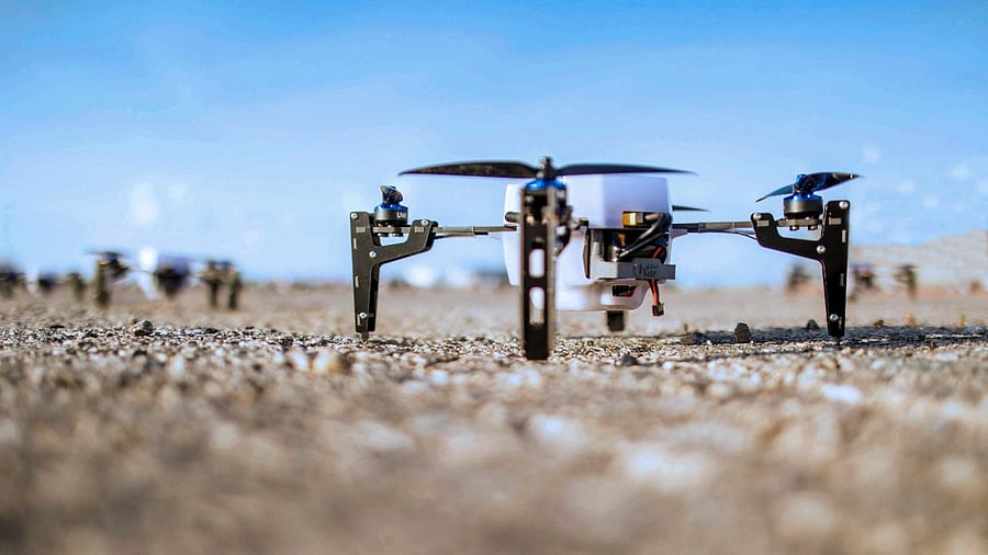 The drone carried the post covering a distance of 46 km in 25 minutes. Credit: Reuters Photo