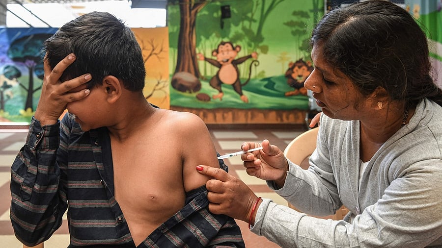 The cumulative Covid-19 vaccine doses administered in the country has crossed 193.45 crore so far. Credit: AFP Photo