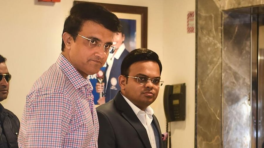 BCCI President Sourav Ganguly and BCCI Secretary Jay Shah. Credit: PTI Photo
