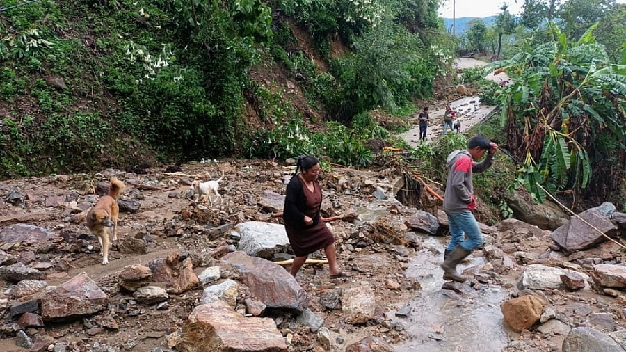 Aftermath of Hurricane Agatha is seen in this picture obtained from social media, in Santa Cruz Ozolotepec, Oaxaca state, Mexico. Credit: Reuters photo/Mario Javier Reyes Palacios
