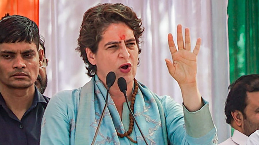 Congress leader Priyanka Gandhi Vadra. Credit: PTI Photo
